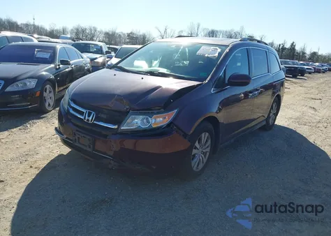 2014 Honda Odyssey Ex-L from USA, damaged, VIN 5FNRL5H6XEB052233